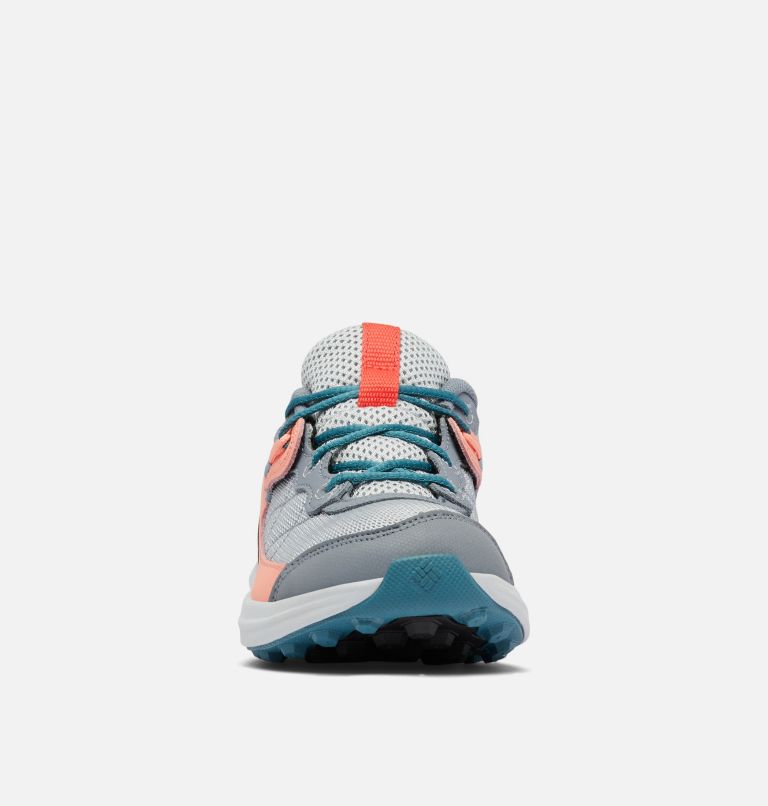 Thumbnail: Youth Trailstorm Walking Shoe, Color: Cirrus Grey, Red Hibiscus, image 7