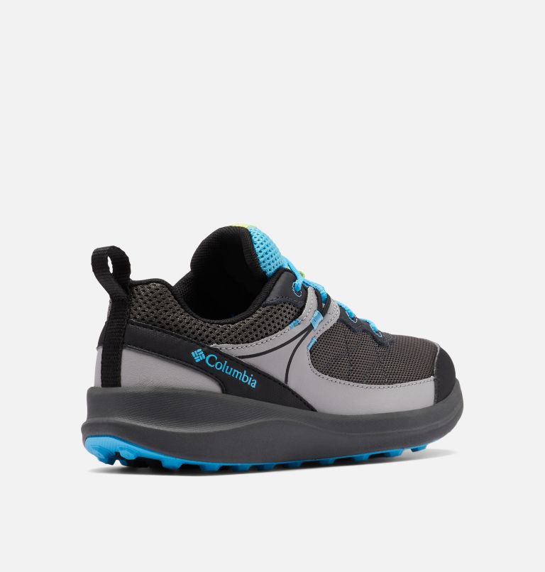 Youth Trailstorm Walking Shoe, Color: Dark Grey, Cyan Blue, image 9
