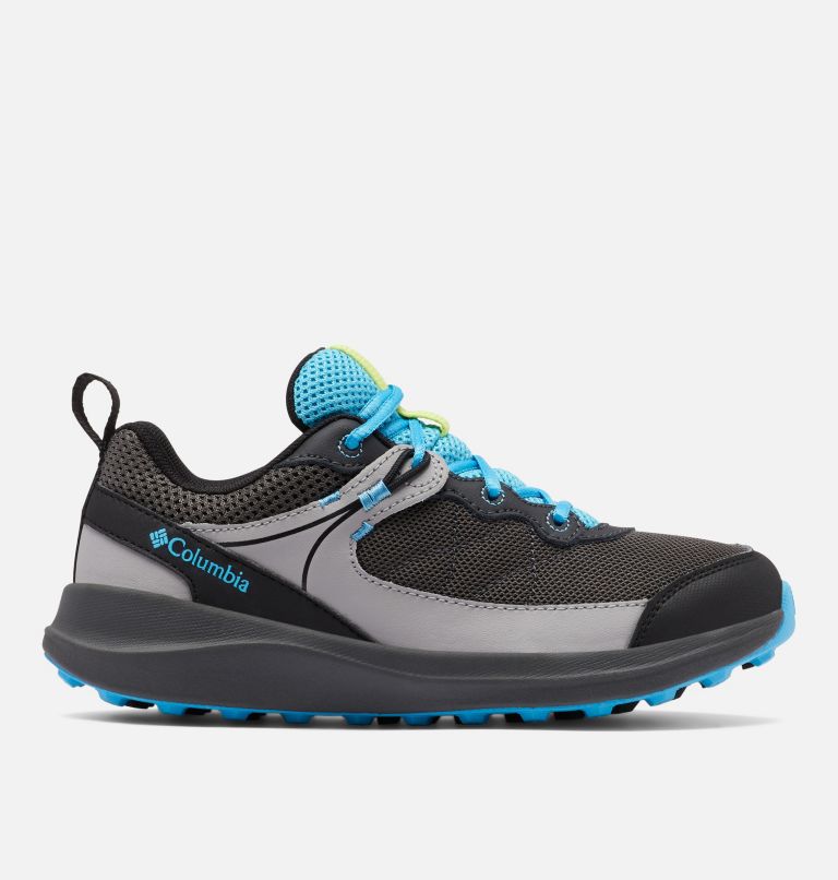 Youth Trailstorm Walking Shoe, Color: Dark Grey, Cyan Blue, image 1