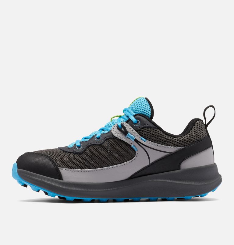 Youth Trailstorm Walking Shoe, Color: Dark Grey, Cyan Blue, image 5