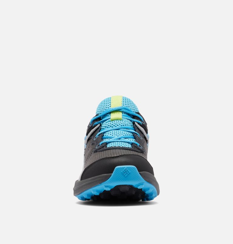 Youth Trailstorm Walking Shoe, Color: Dark Grey, Cyan Blue, image 7