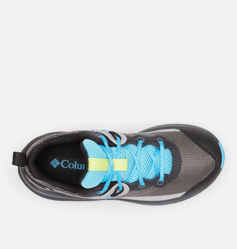 Youth Trailstorm Walking Shoe, Color: Dark Grey, Cyan Blue, image 3