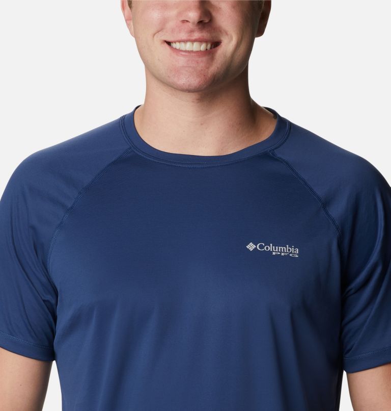 Men's PFG Zero Rules Ice Short Sleeve Shirt, Color: Carbon, image 4