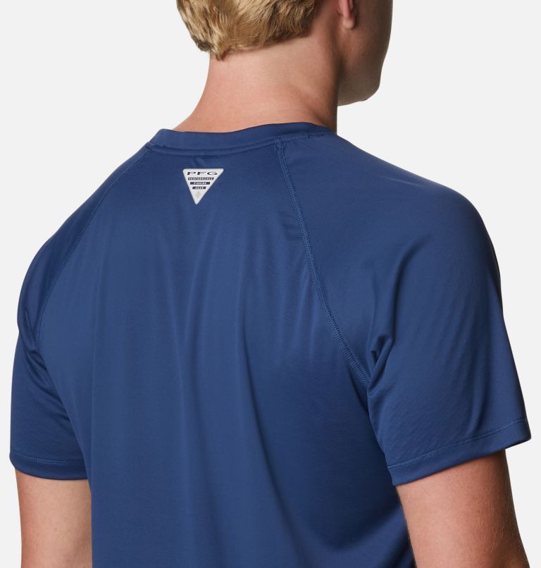 Men's PFG Zero Rules Ice Short Sleeve Shirt, Color: Carbon, image 5