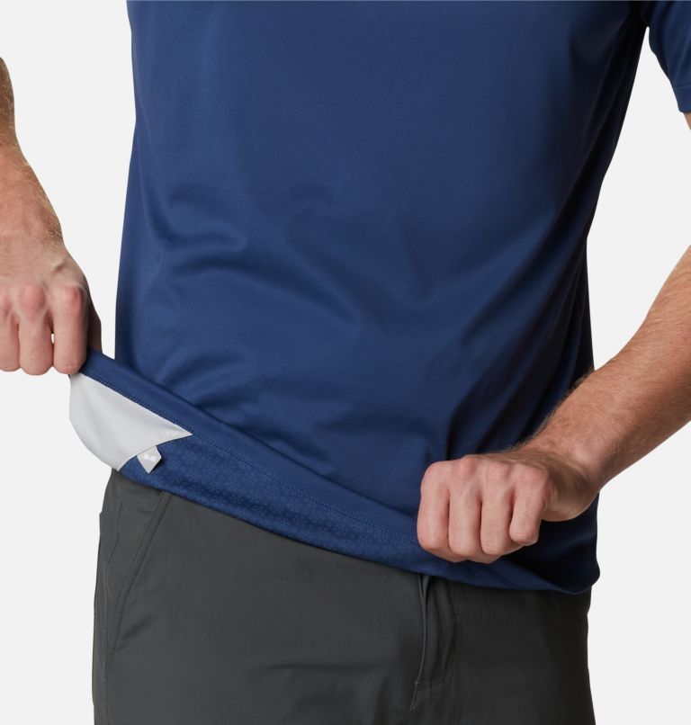 Thumbnail: Men's PFG Zero Rules Ice Short Sleeve Shirt, Color: Carbon, image 6