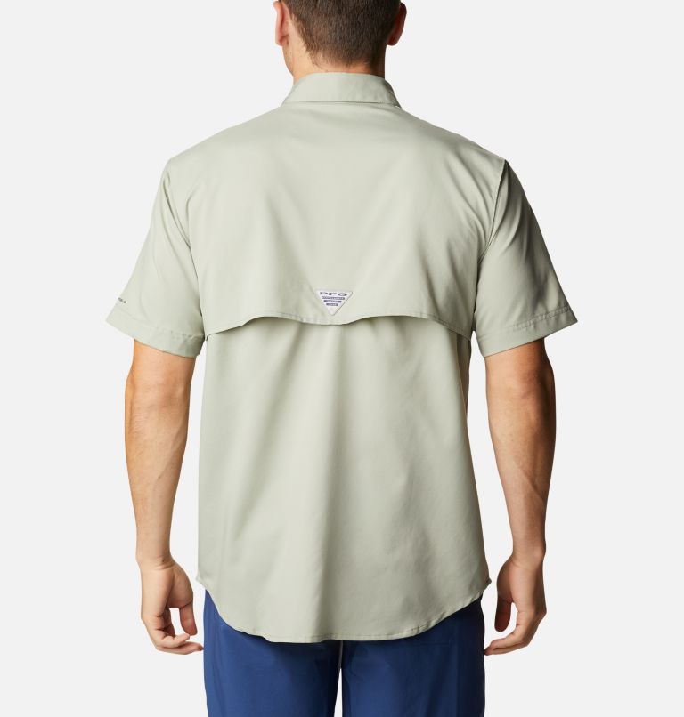Thumbnail: Men's PFG Blood and Guts IV Woven Short Sleeve Shirt, Color: Safari, image 2