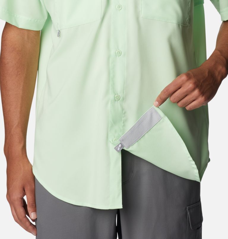 Men's PFG Blood and Guts IV Woven Short Sleeve Shirt, Color: Key West, image 6