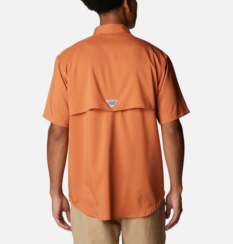 Thumbnail: Men's PFG Blood and Guts IV Woven Short Sleeve Shirt, Color: Island Orange, image 2