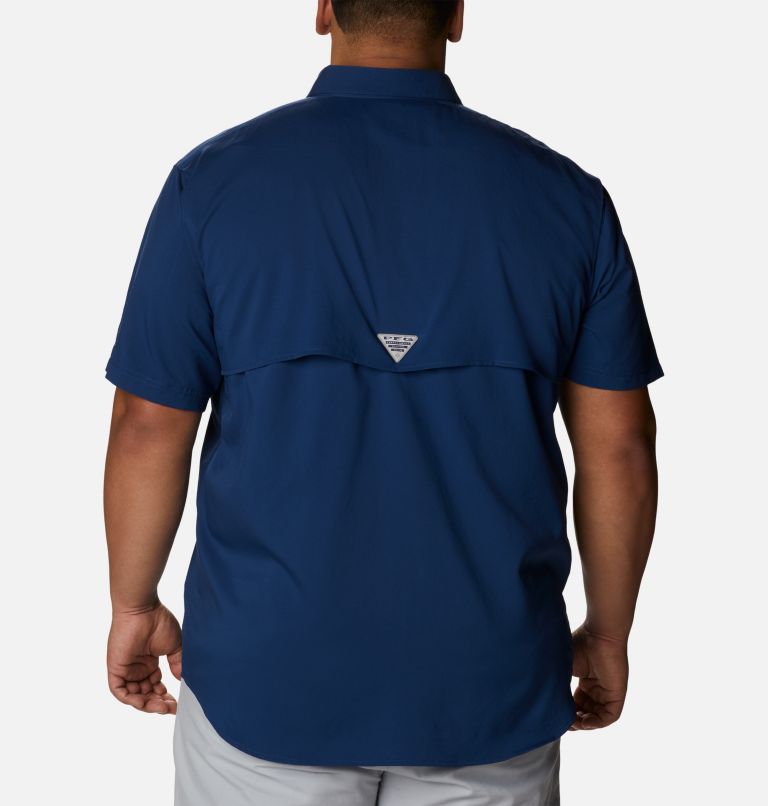 Men's PFG Blood and Guts IV Woven Short Sleeve Shirt - Big, Color: Carbon, image 2