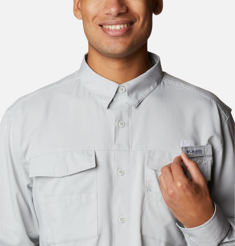 Chemise tissée à manches longues PFG Blood and Guts IV Homme - Grandes tailles, Color: Cool Grey, image 4