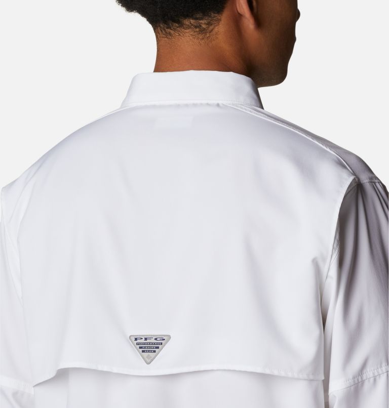 Men's PFG Blood and Guts IV Woven Long Sleeve Shirt, Color: White, image 5