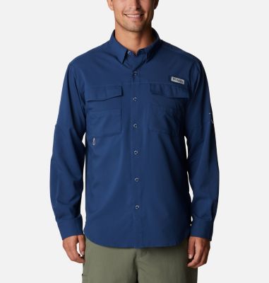 Men's Columbia Long Sleeve Pine Peak Waffle Henley Shirt