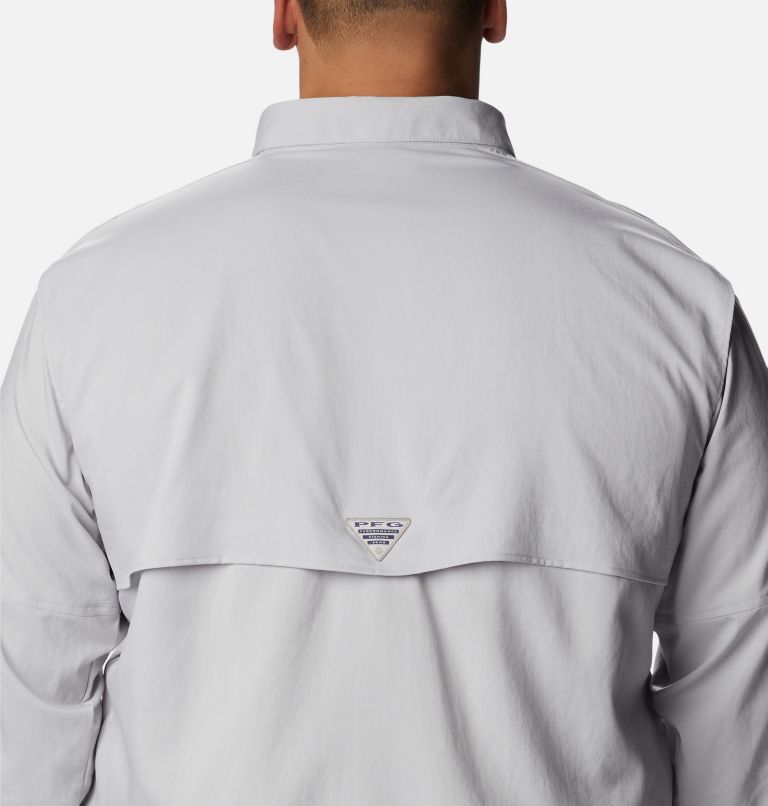 Men's PFG Blood and Guts IV Woven Long Sleeve Shirt - Big, Color: Cool Grey, image 5