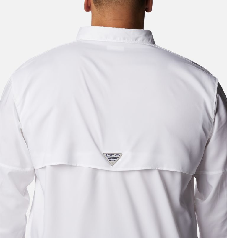 Thumbnail: Men's PFG Blood and Guts IV Woven Long Sleeve Shirt - Big, Color: White, image 5