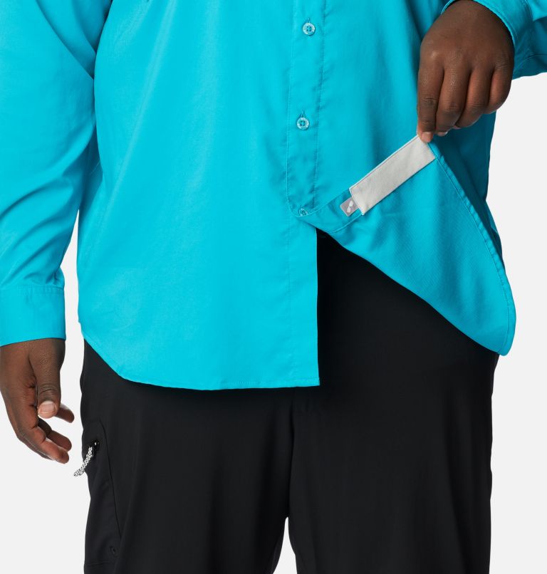 Columbia Sportswear Boys Sz M(10/12) Blue Omni-Tech Shade PFG LS SHIRT  Medium