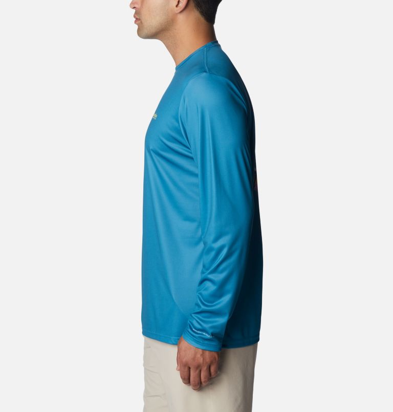 Men's PFG Terminal Tackle Carey Chen Long Sleeve Shirt, Color: Deep Marine, Offshore Slam, image 3