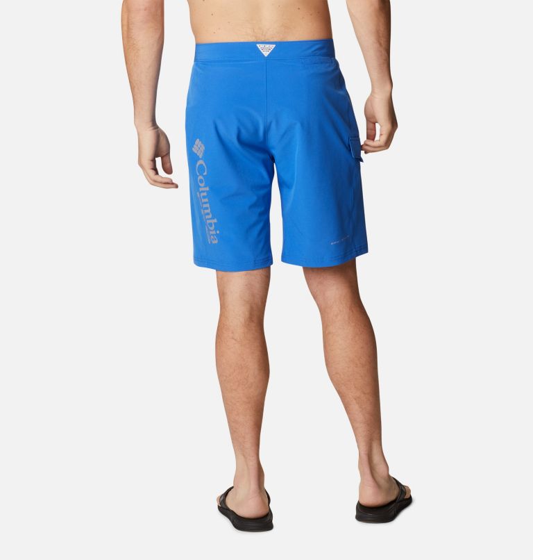 Thumbnail: Men's PFG Terminal Tackle Board Shorts, Color: Vivid Blue, Cool Grey, image 2