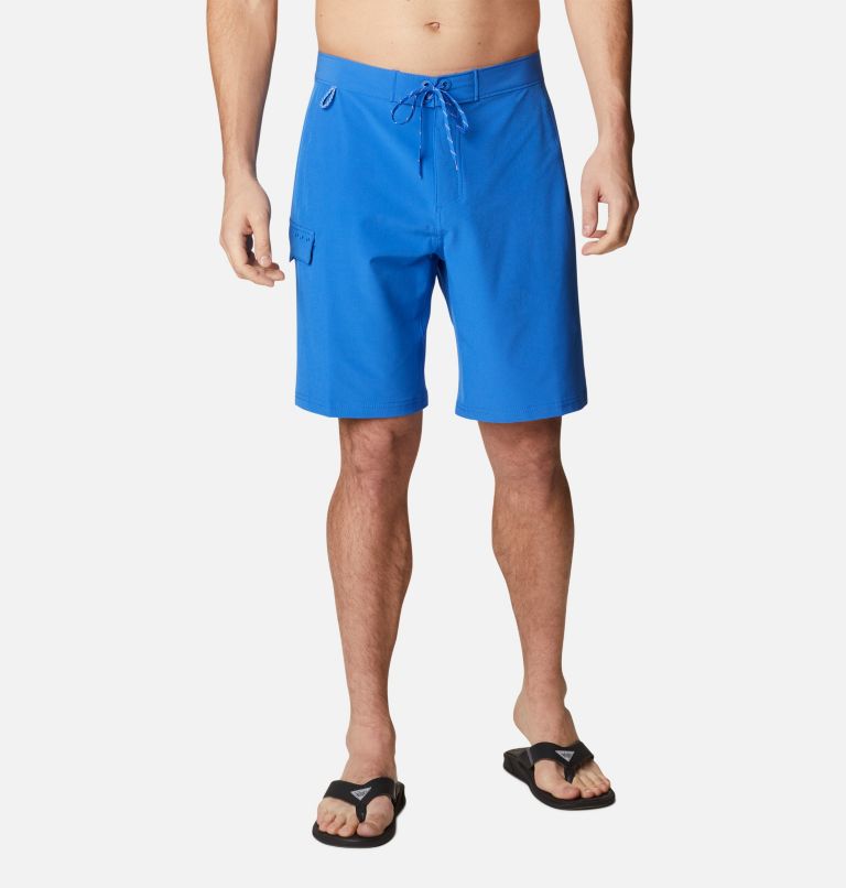 Thumbnail: Men's PFG Terminal Tackle Board Shorts, Color: Vivid Blue, Cool Grey, image 1