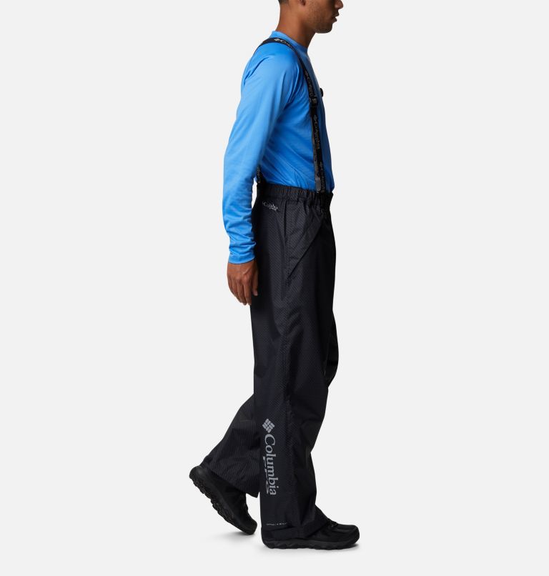 Men's PFG Terminal Tackle Bib Pants, Color: Black Carbon Fiber Print, image 3