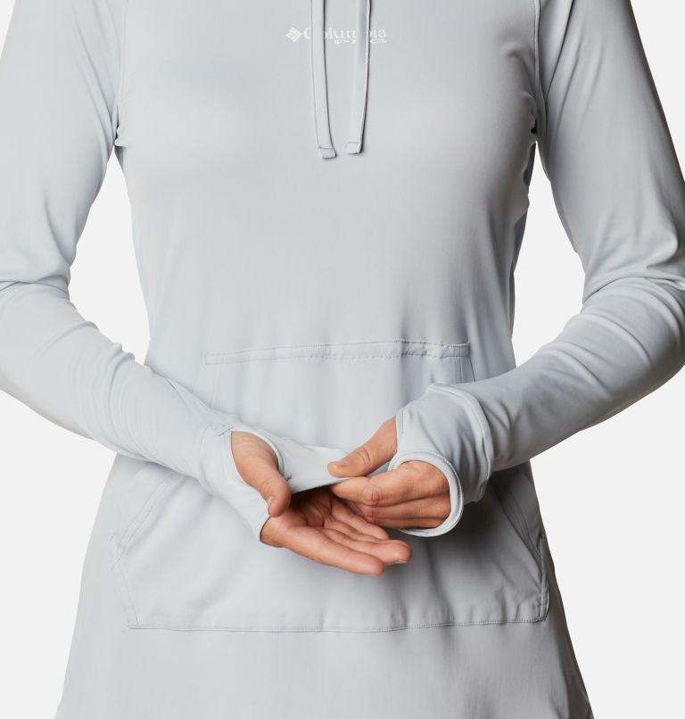 Women's PFG Respool Knit Hoodie, Color: Cirrus Grey, image 5