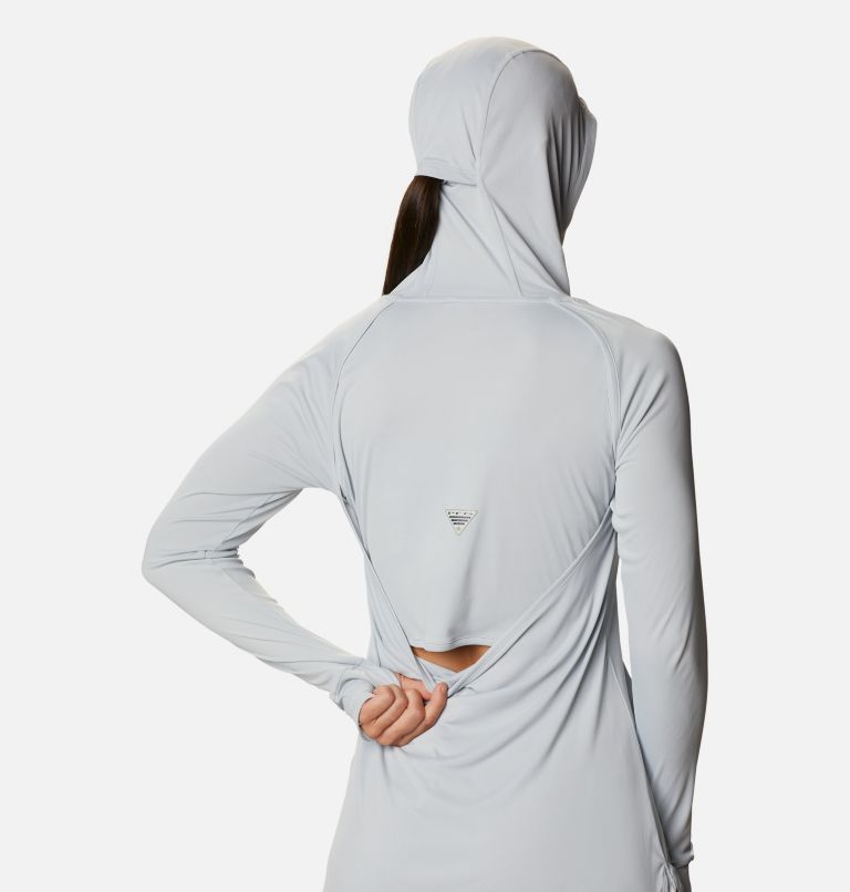 Women's PFG Respool Knit Hoodie, Color: Cirrus Grey, image 6