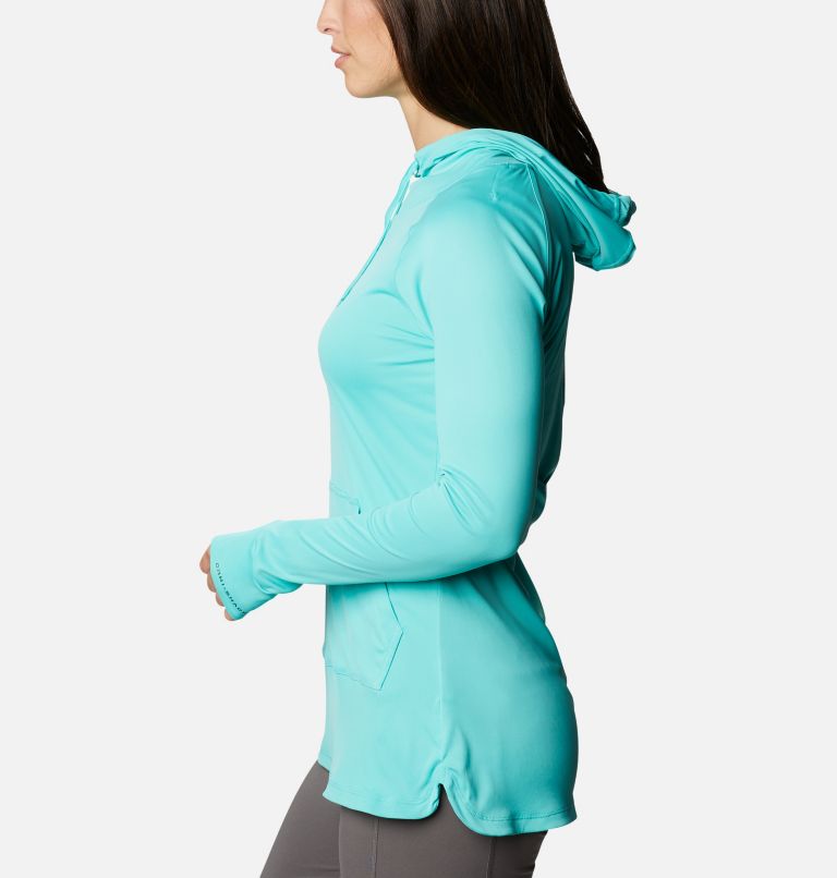 Women's PFG Respool Knit Hoodie, Color: Dolphin, image 3