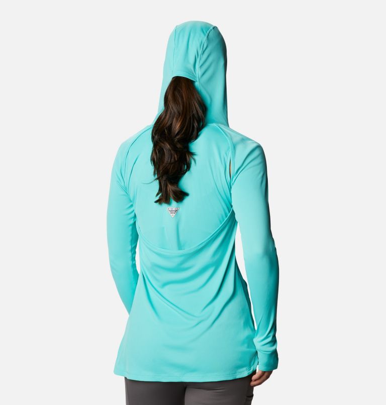 Women's PFG Respool Knit Hoodie, Color: Dolphin, image 2