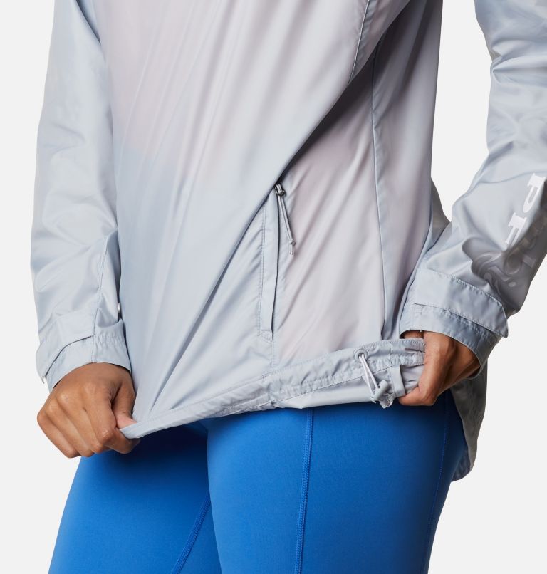 Manteau Tidal Spray II pour femme, Color: Cirrus Grey, White Logo, image 6