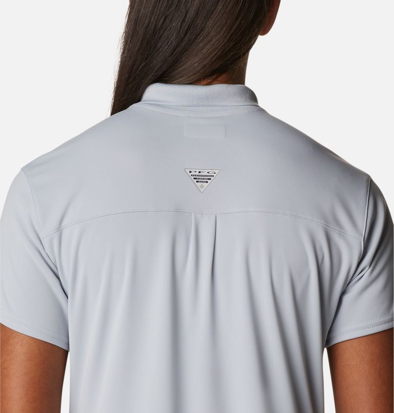 Women's PFG Tidal Tee Polo Dress, Color: Cirrus Grey, image 5