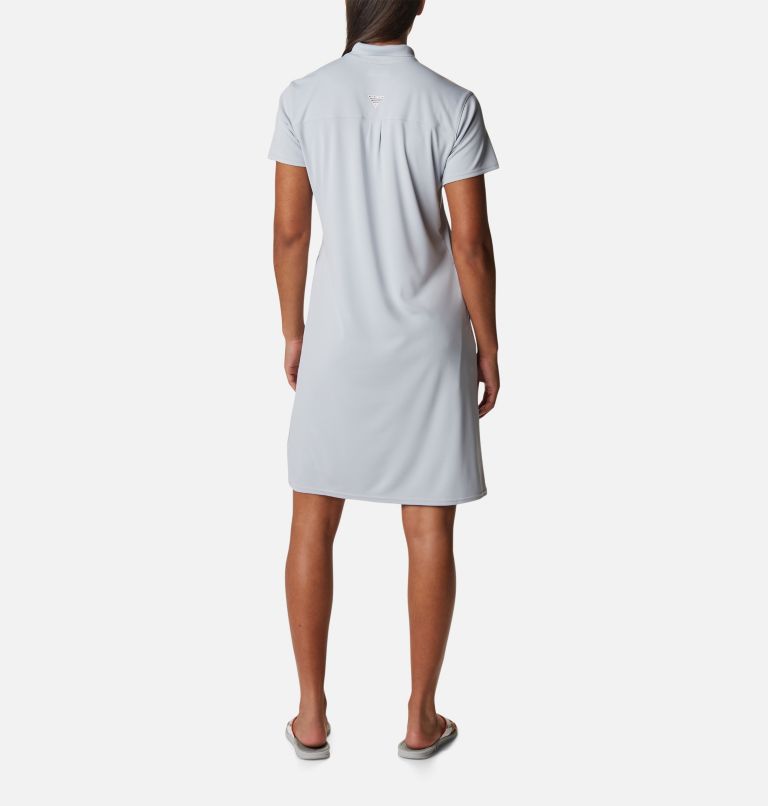 Women's PFG Tidal Tee Polo Dress, Color: Cirrus Grey, image 2