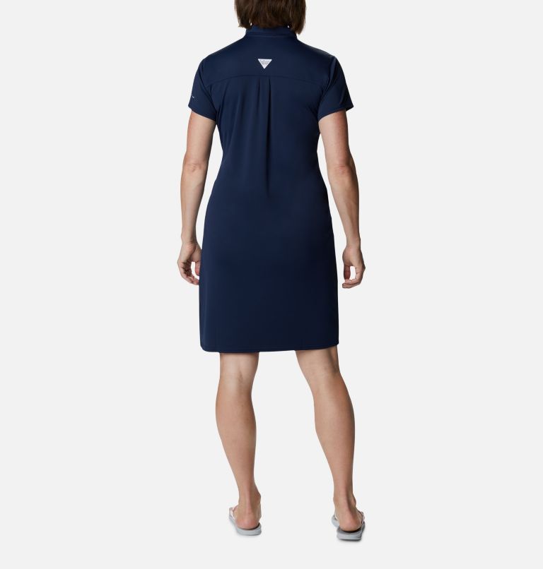 Thumbnail: Women's PFG Tidal Tee Polo Dress, Color: Collegiate Navy, image 2