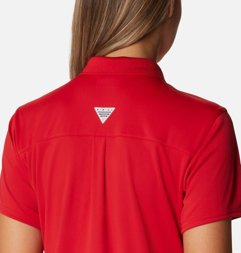 Tidal Tee Polo Dress | 696 | S, Color: Red Spark, image 5