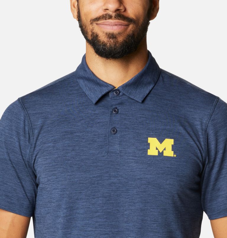 Men's Collegiate Tech Trail Polo - Michigan, Color: UM - Collegiate Navy, image 4