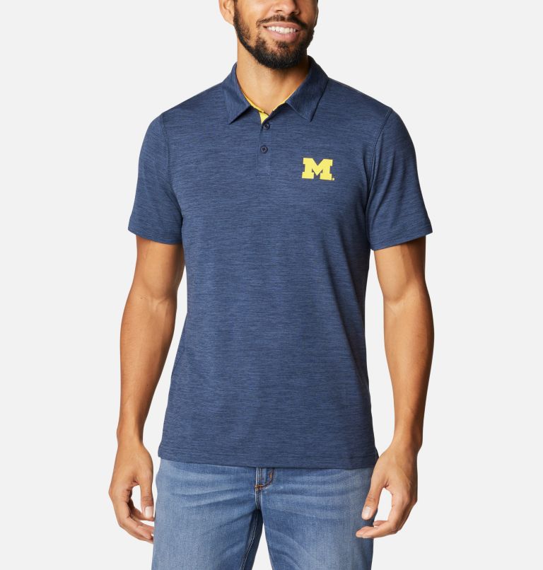 Men's Collegiate Tech Trail Polo - Michigan, Color: UM - Collegiate Navy, image 1
