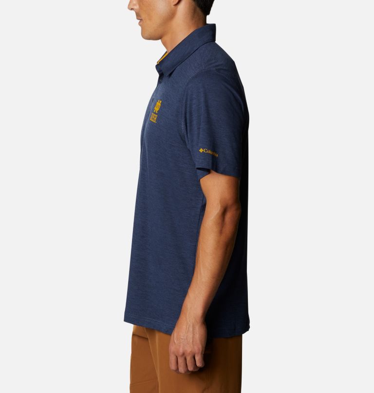 Men's Collegiate Tech Trail Polo - Notre Dame, Color: ND - Collegiate Navy, image 3