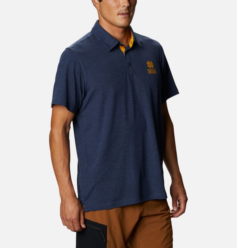 Men's Collegiate Tech Trail Polo - Notre Dame, Color: ND - Collegiate Navy, image 5