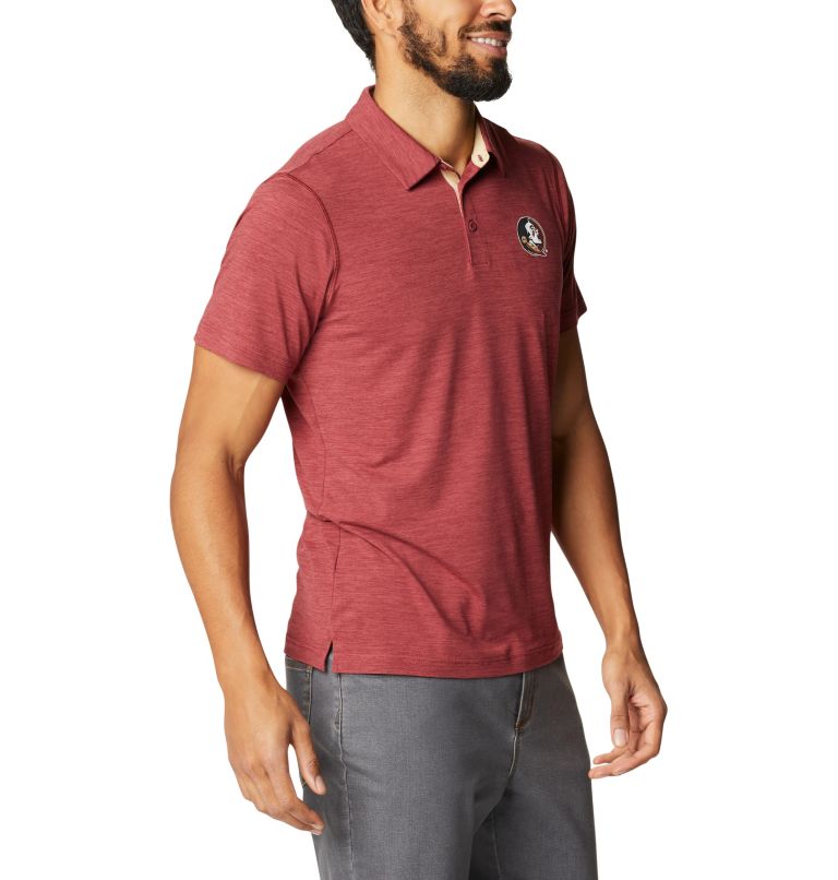 Men's Collegiate Tech Trail Polo - Florida State, Color: FSU - Cabernet, image 5