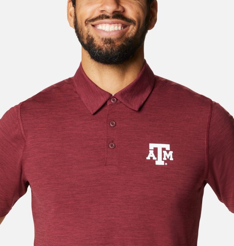 Men's Collegiate Tech Trail Polo - Texas A&M, Color: TAM - Deep Maroon, image 4
