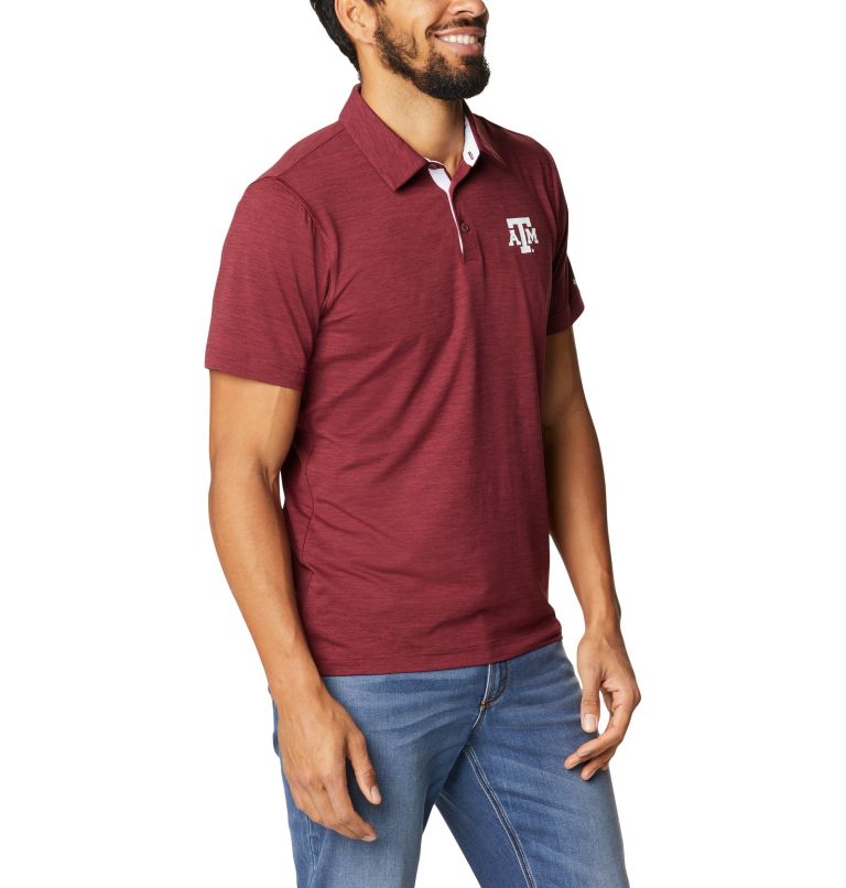 Men's Collegiate Tech Trail Polo - Texas A&M, Color: TAM - Deep Maroon, image 5