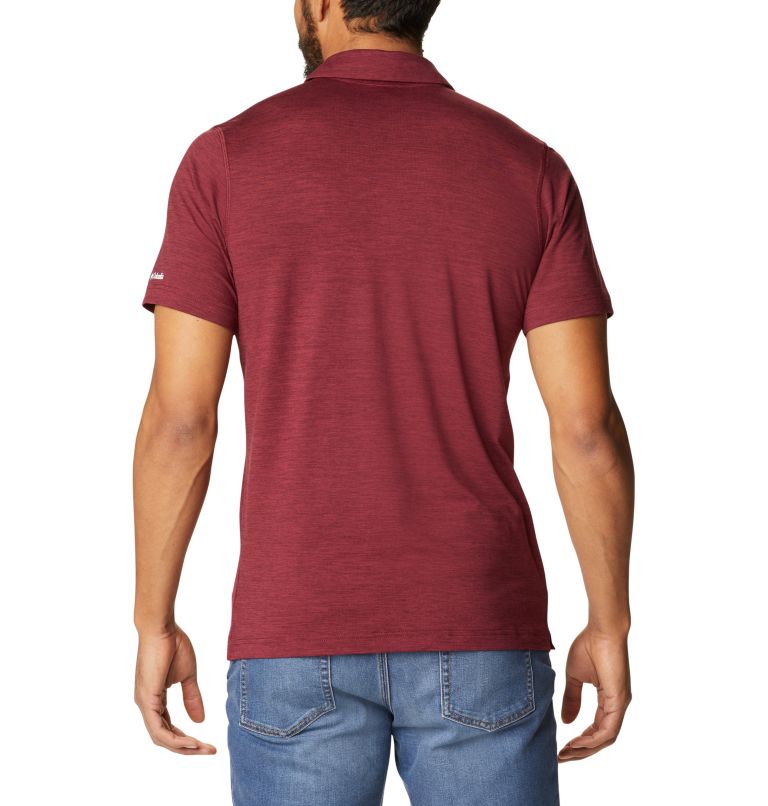 Men's Collegiate Tech Trail Polo - Texas A&M, Color: TAM - Deep Maroon, image 2
