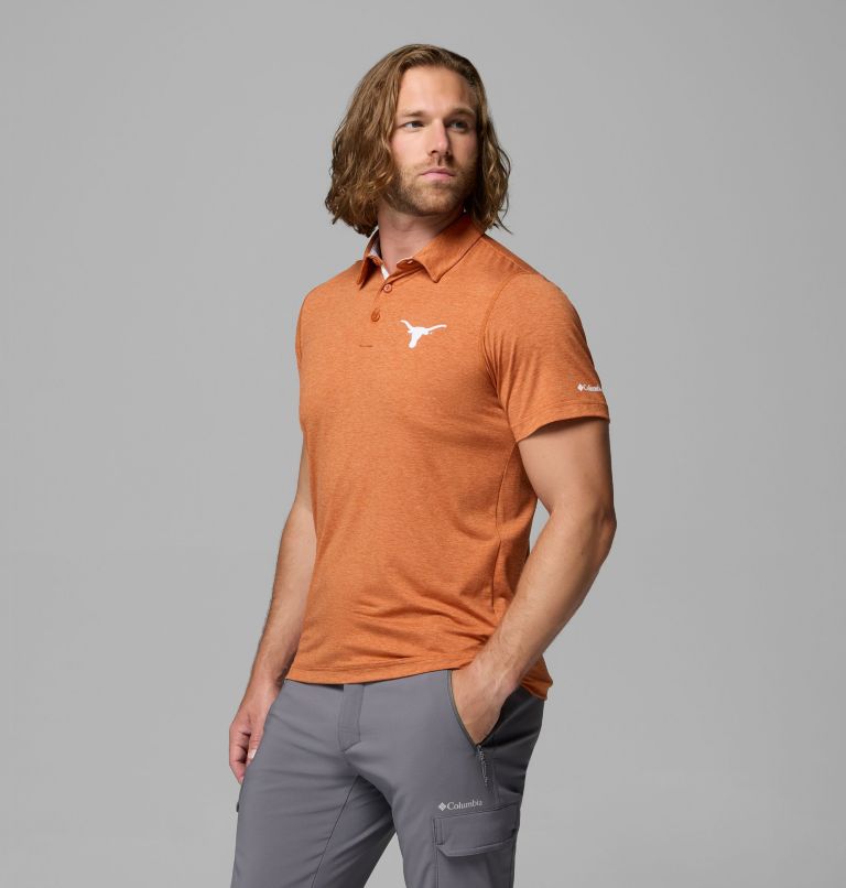 Men's Collegiate Tech Trail Polo - Texas, Color: TEX - Cedar, image 4