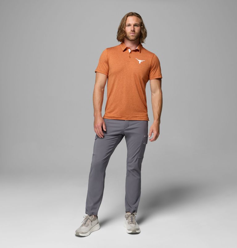 Men's Collegiate Tech Trail Polo - Texas, Color: TEX - Cedar, image 2