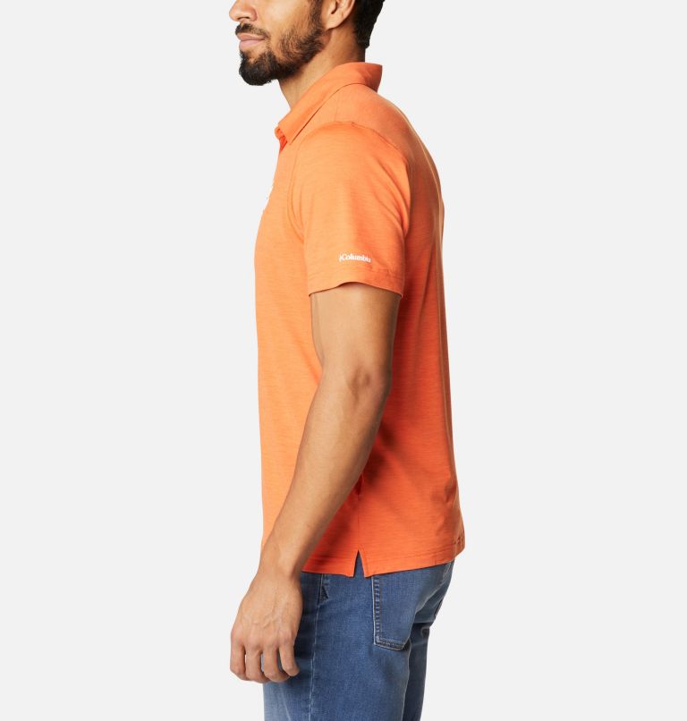 Men's Collegiate Tech Trail Polo - Clemson, Color: CLE - Spark Orange, image 3