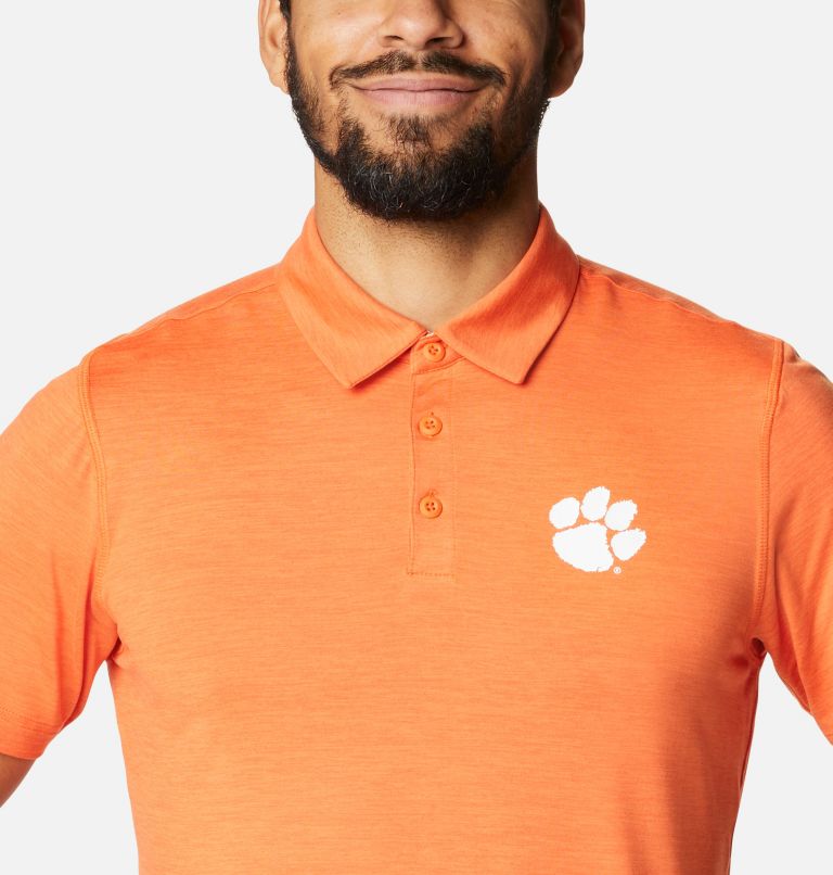 Men's Collegiate Tech Trail Polo - Clemson, Color: CLE - Spark Orange, image 4