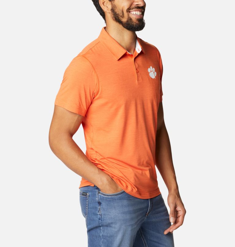 Men's Collegiate Tech Trail Polo - Clemson, Color: CLE - Spark Orange, image 5