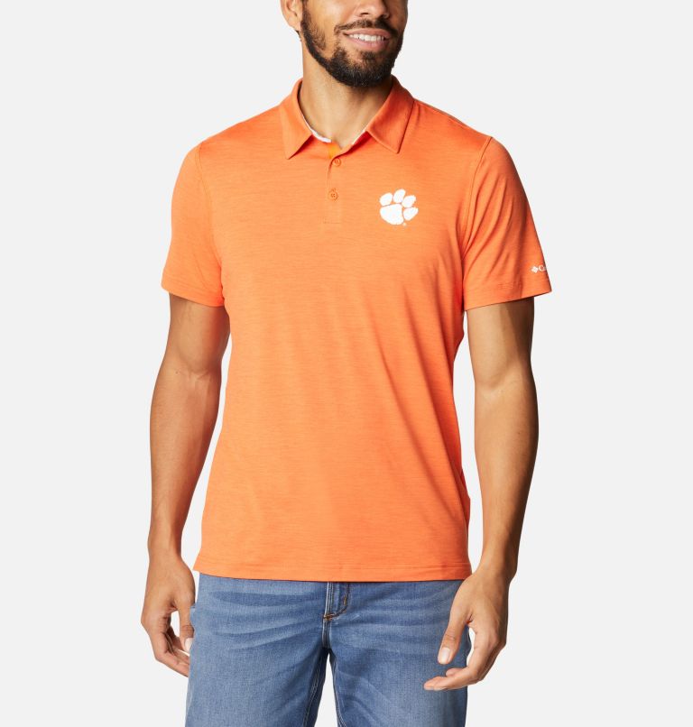 Men's Collegiate Tech Trail Polo - Clemson, Color: CLE - Spark Orange, image 1