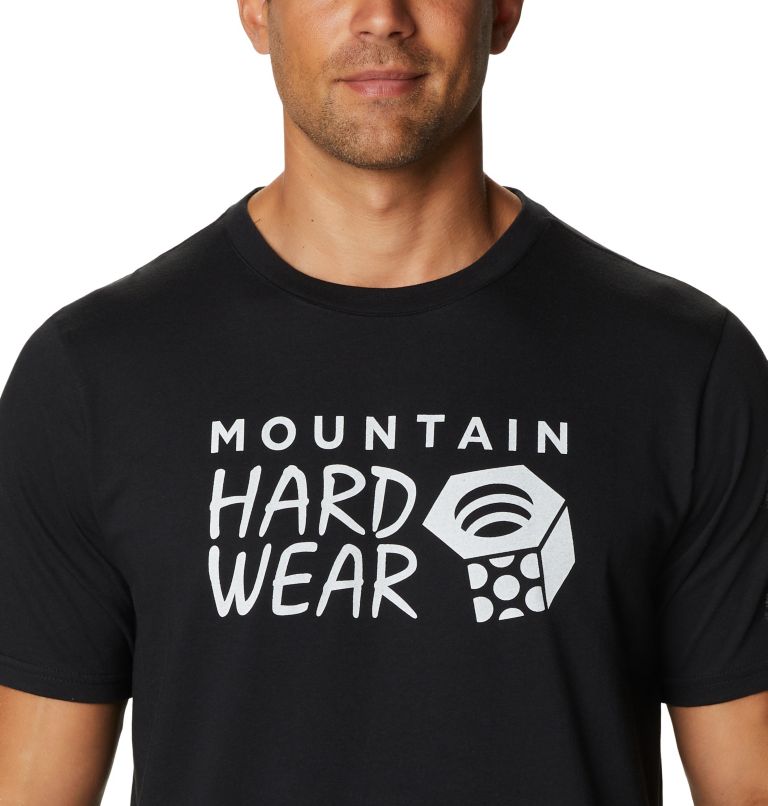 Men's Mountain Hardwear Logo Short Sleeve T-Shirt, Color: Black