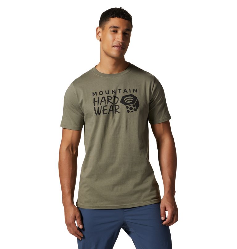 T-shirt à manches courtes Mountain Hardwear Logo Homme, Color: Stone Green, image 1