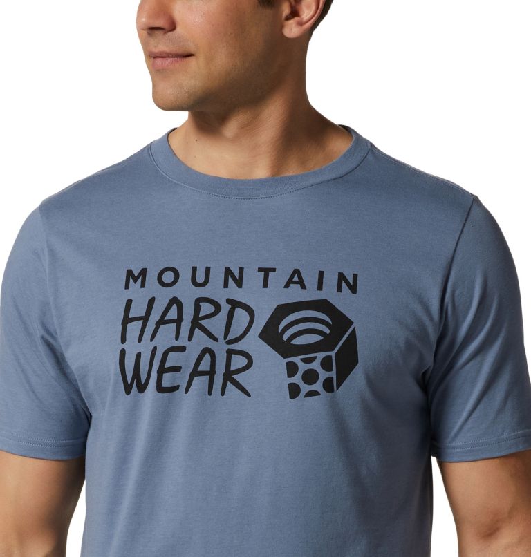Thumbnail: T-shirt à manches courtes Mountain Hardwear Logo Homme, Color: Light Zinc, image 4