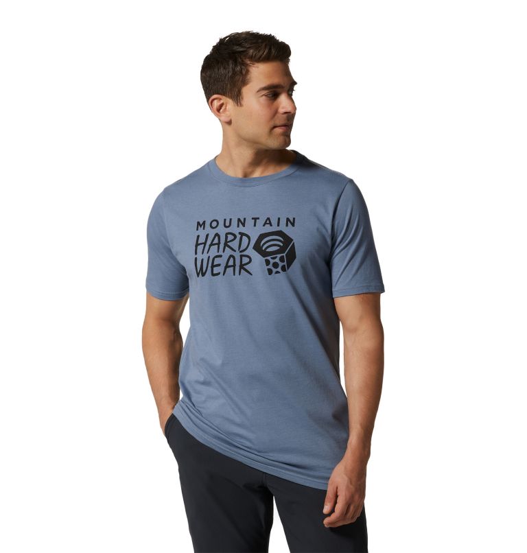 Thumbnail: T-shirt à manches courtes Mountain Hardwear Logo Homme, Color: Light Zinc, image 1